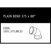 Marley Solvent Joint Plain Bend 375 x 88° - 1501.375.88.SJ